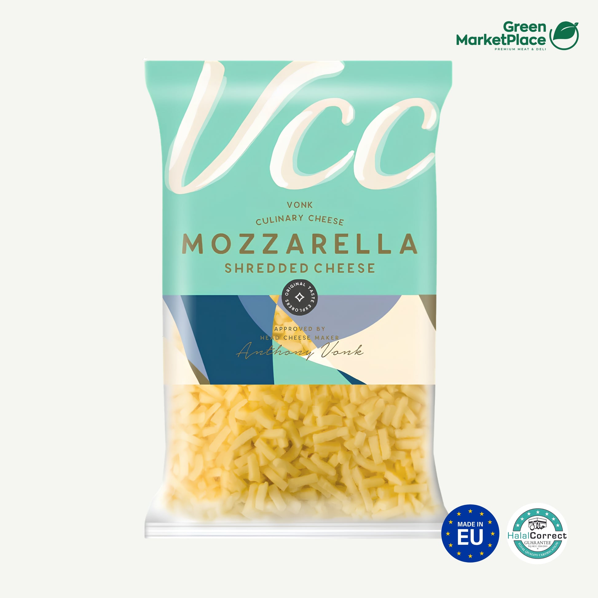 Vonk Cheese Shredded Mozzarella Pizza Topping 2kg of Green Marketplace PH