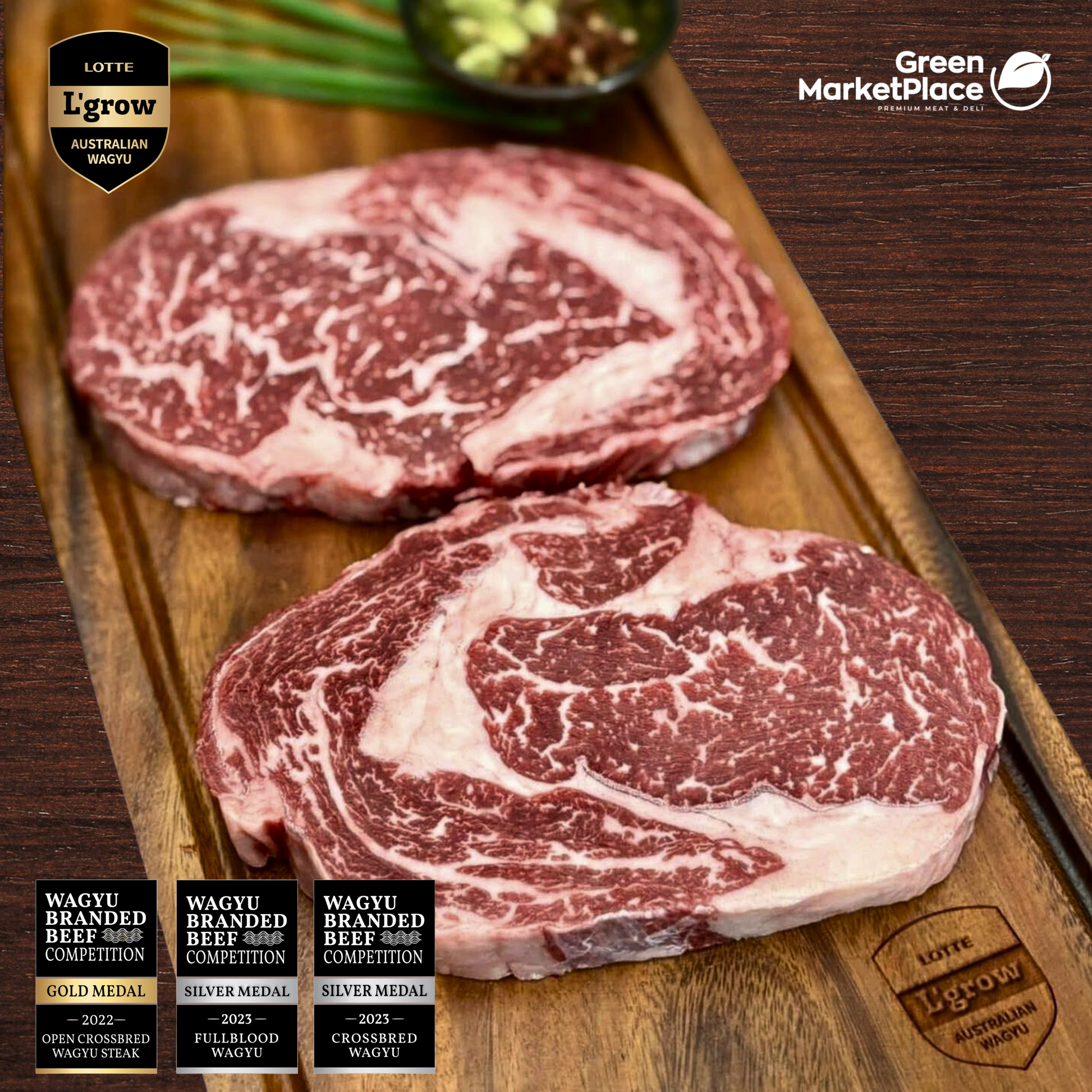 LOTTE Lgrow Wagyu Cube Roll/Ribeye of Green Marketplace PH, closer look