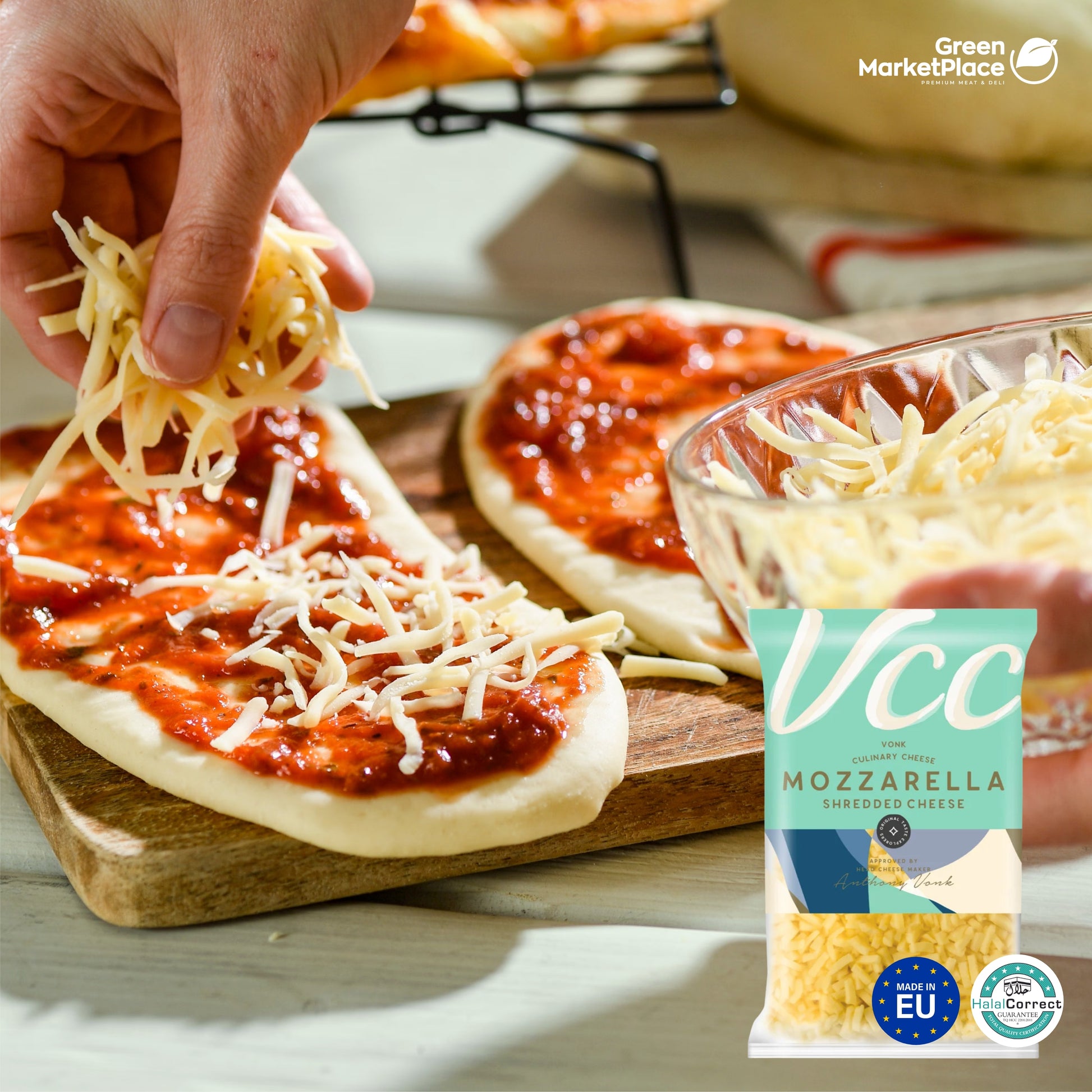 Vonk Cheese Shredded Mozzarella Pizza Topping 2kg